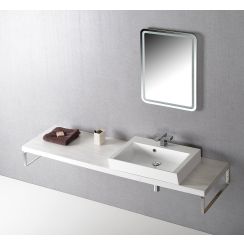 Sapho Avice Waschtischplatte 180x49.5 cm eiche AV185