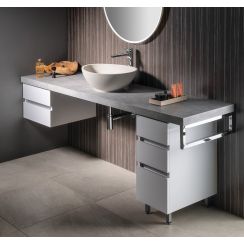 Sapho Avice Waschtischplatte 200x49.5 cm graphit-grau AV207