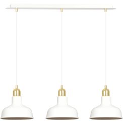 Emibig Ibor Pendelleuchte 3x15 W weiß-gold 1043/3