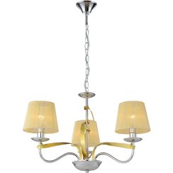 Candellux Diva Pendelleuchte 3x40 W chrom-gold 33-55057
