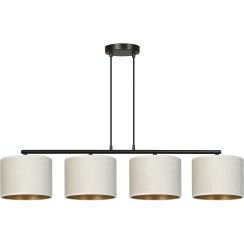 Emibig Hilde Pendelleuchte 4x15 W weiß-schwarz-gold 1052/4
