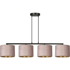 Emibig Hilde Pendelleuchte 4x15 W schwarz-rosa-gold 1053/4