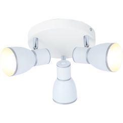 Candellux Fido Deckenlampe 3x40 W weiß-chrom 98-63397
