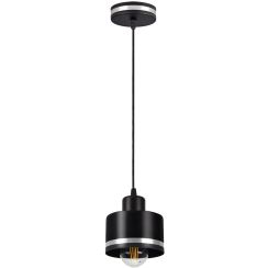 Candellux Wama Pendelleuchte 1x40 W schwarz-chrom 31-00460