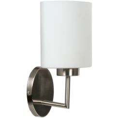 Candellux Visola Wandleuchte 1x60 W weiß-nikel 21-10288