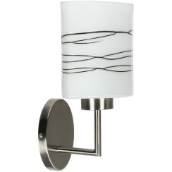 Candellux Visola Wandleuchte 1x60 W weiß-braun-nikel 21-10363