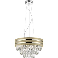 Zuma Line Naica Pendelleuchte 4x40 W transparent-gold P0525-04A-F4V6