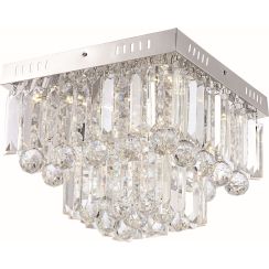 Candellux Carmina Deckenlampe 1x18 W chrom-kristall 98-44716