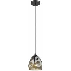 Light Prestige Melt pendelleuchte 1x40 W schwarz-transparent LP-126/1P