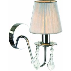 Light Prestige Mona leuchter 1x40 W weiß-silber LP-5005/1WSREBRNA