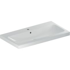 Geberit iCon Waschbecken 90x48 cm rechteckig Möbel weiß glanz 501.836.00.1