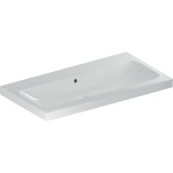 Geberit iCon Waschbecken 90x48 cm rechteckig Möbel weiß glanz 501.836.00.3