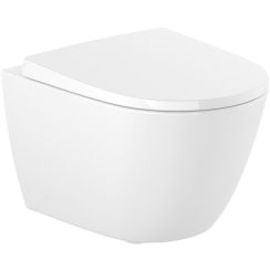 Roca Ona wc-schüssel mit absenkautomatik-sitz hängend Rimless weiß A34H689000