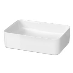 Cersanit Crea Waschbecken 49.5x34.5 cm rechteckig Aufsatzwaschbecken weiß glanz K114-001-ECO