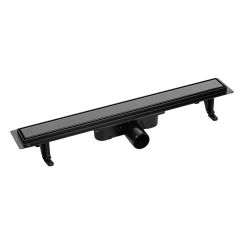Laveo Basso Linearablauf mit Rost 100 cm schwarz COB710D
