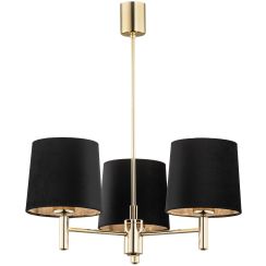 Argon Ponte Plus Deckenlampe 3x15 W schwarz-messing 6111