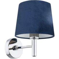 Argon Bolzano Wandleuchte 1x15 W chrom-marineblau 3908