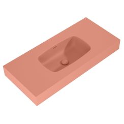 Elita Dimple Waschbecken 100.8x46 cm rechteckig Klassisch rosa matte RE041000026600