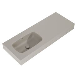 Elita Dimple Waschbecken 121x46 cm rechteckig Klassisch braun/beige matte RE041201027020