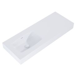 Elita Dimple Waschbecken 121x46 cm rechteckig Klassisch weiß matte RE041201025290