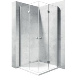 Rea Fold Duschtüren 110 cm faltbar chrom Glanz/durchsichtiges Glas REA-K7438