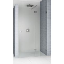 Riho Scandic Duschtüren 100 cm aufklappbar schwarz Matte/durchsichtiges Glas G001024121