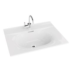 LaVita Kolorado Waschbecken 61x46.5 cm rechteckig Möbel-Einbauwaschbecken weiß glanz 5908211416205