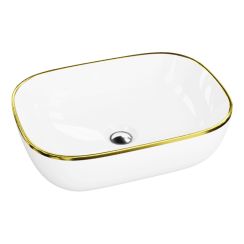 LaVita Costa Waschbecken 46x32.5 cm oval Aufsatzwaschbecken glanz 5900378325116