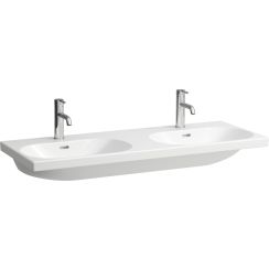 Laufen Lua Waschbecken 120x46 cm rechteckig Doppelt weiß glanz H8140810001091