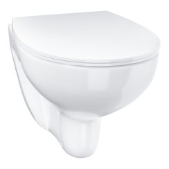 Grohe Bau Ceramic WC-Becken mit Absenkautomatik-Sitz hängend Spülrandlos weiß 39899000