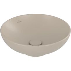 Villeroy & Boch Loop & Friends Waschbecken 42x42 cm oval Aufsatzwaschbecken braun/beige 4A4601AM