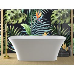 Besco Assos S-Line Freistehende Badewanne 160x70 cm rechteckig weiß #WMMB-160ASB