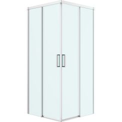 Oltens Breda Duschkabine 90x90 cm quadratisch chrom Glanz/durchsichtiges Glas 20006100