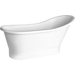 Besco Gloria Freistehende Badewanne 150x66 cm oval weiß #WMMB-150GLB