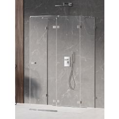 New Trendy Avexa Duschkabine 100x90 cm rechteckig chrom Glanz/durchsichtiges Glas EXK-2487