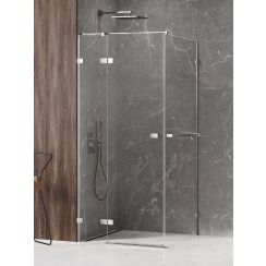 New Trendy Avexa Duschkabine 100x90 cm rechteckig chrom Glanz/durchsichtiges Glas EXK-2392