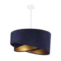 BPS Koncept Galaxy Pendelleuchte 1x60 W gold-marineblau 060-044