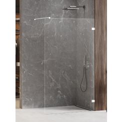 New Trendy Avexa White Walk-In Duschwand 60 cm weiß Matte/durchsichtiges Glas EXK-2917