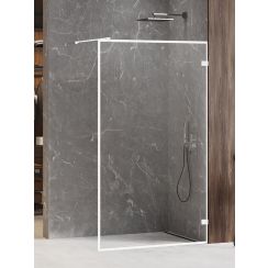 New Trendy Avexa White Walk-In Duschwand 70 cm weiß Matte/durchsichtiges Glas EXK-3002