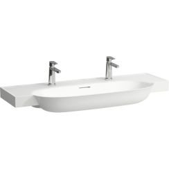 Laufen The New Classic Waschbecken 120x48 cm halbrund Klassisch-Möbel weiß matte H8138587571071