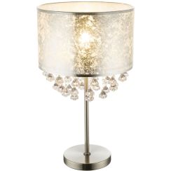 Globo Lighting Amy I Tischlampe 1x60 W silber 15188T3