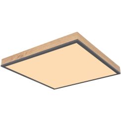 Globo Lighting Doro Decke 1x24 W weiß-holz-graphit 416080WD2
