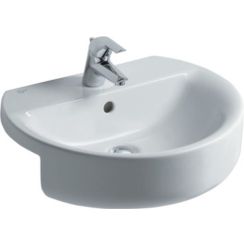 Ideal Standard Connect Sphere Waschbecken 55x46 cm halbrund weiß glanz E792101