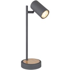 Globo Lighting Robby Tischlampe 1x5 W holz-graphit 57910TG