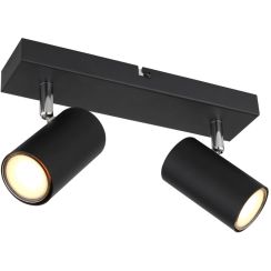 Globo Lighting Robby Deckenlampe 2x35 W schwarz-chrom 57911-2B