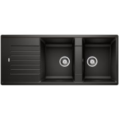 Blanco Zia 8 S Granitspüle 116x50 cm schwarz 526027