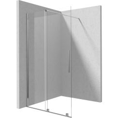 Deante Prizma begehbare duschwand 120 cm chrom Glanz/durchsichtiges Glas KTJ_032R