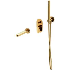 Satz badewannen- und Duscharmatur Cersanit Inverto S951-285, duschset Cersanit Inverto S951-710, S951-555