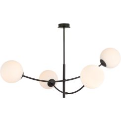 Emibig Hunter Deckenlampe 4x10 W schwarz-opal 1102/4