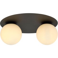 Emibig Solar Deckenlampe 2x10 W schwarz-opal 1127/2